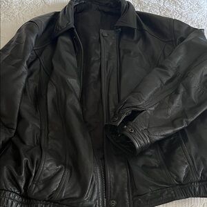 Men's Black Leather Jacket
